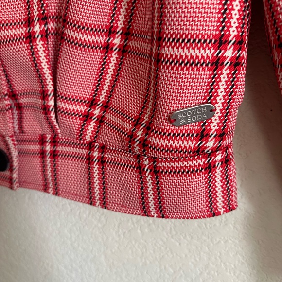 Scotch & Soda Checked Short-Fit Coat Size XS NWT - Picture 9 of 9